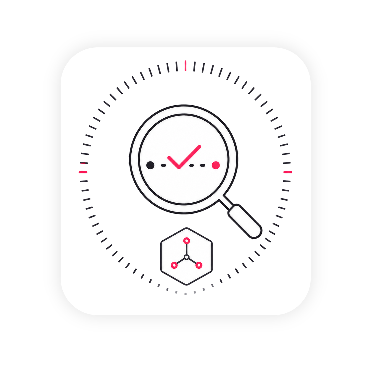 Review and proof visibility icon